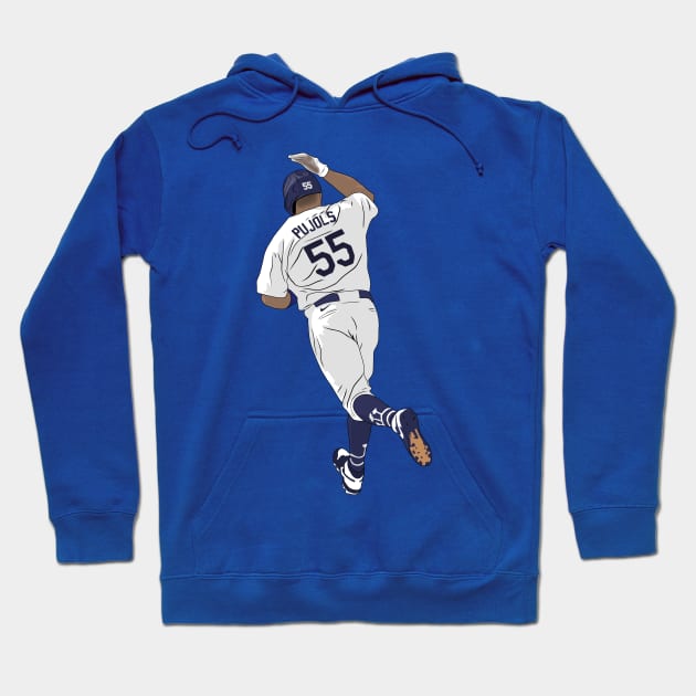 Albert Pujols Los Angeles Baseball Home Run Hoodie by Hevding